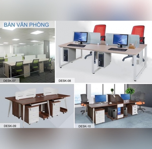 Bàn Làm Việc Cụm 4 Người