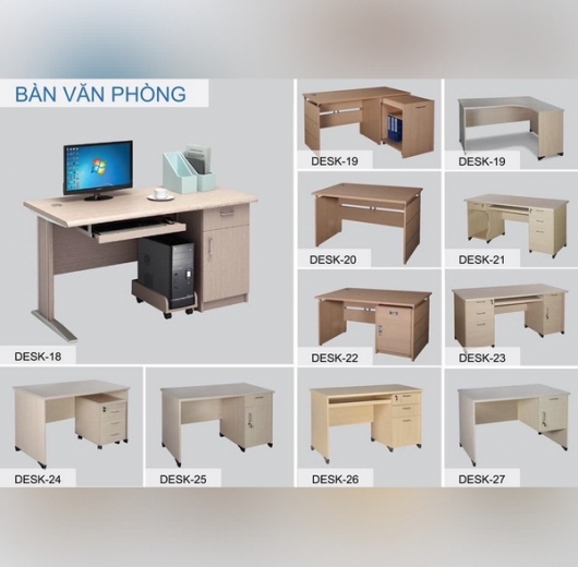 Bàn Làm Việc Đơn / Gỗ - BĐ2