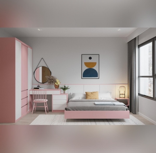 Combo Phòng Ngủ Gỗ Mdf / Sơn - CBS3