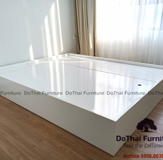 GIƯỜNG NGỦ MDF - ỐP VIỀN DÀY - MẪU HIỆN ĐAI - GM8
